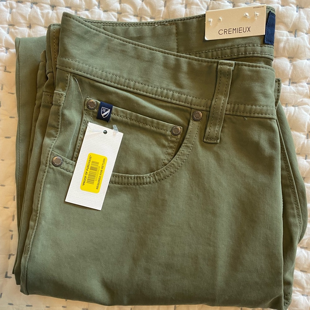 NWT Cremieux Green Pants 32x30